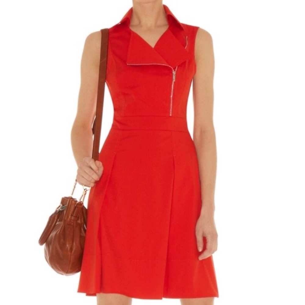 Karen millen shirt dress - orange - Size 2